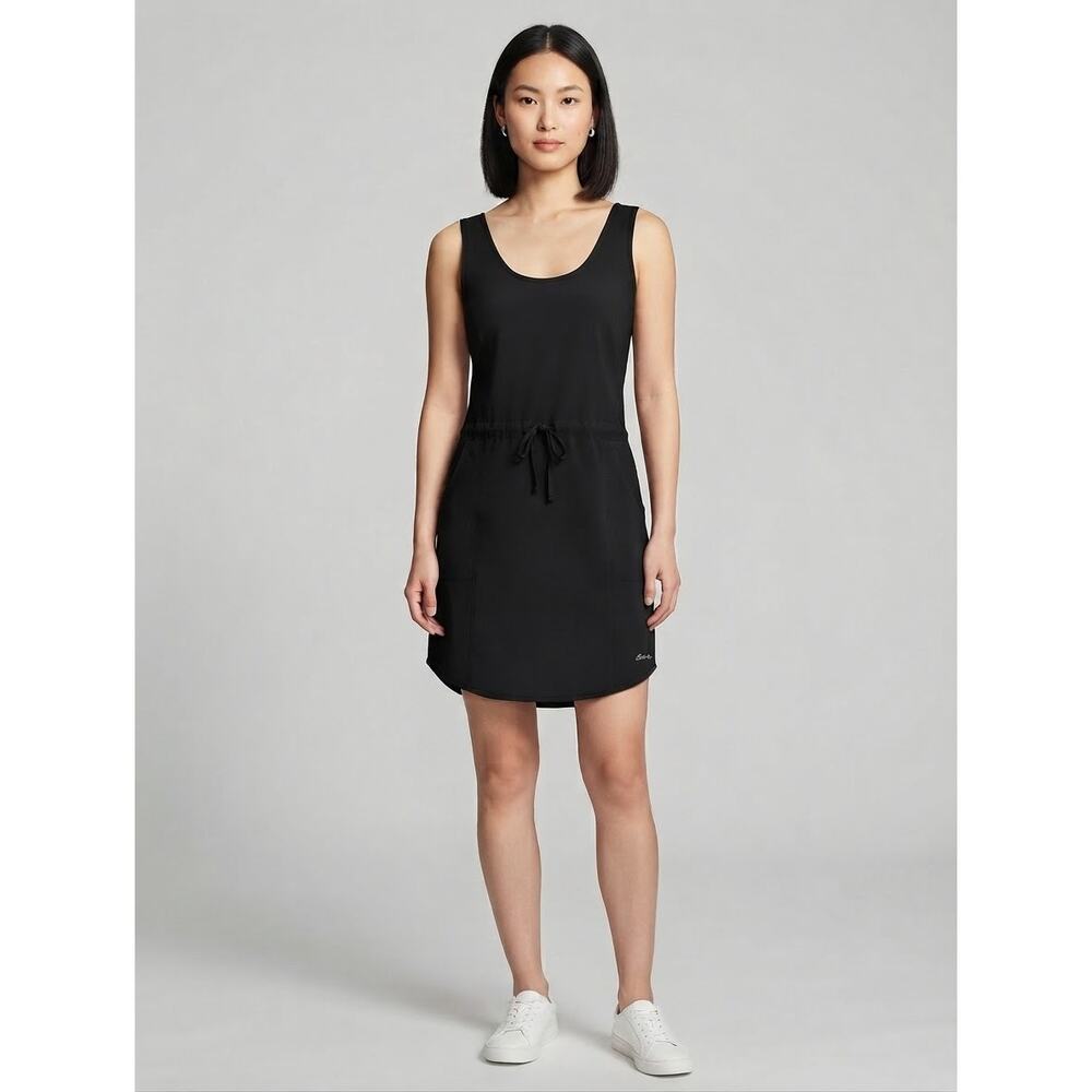 Eddie Bauer Black Athletic Tank Dress Sz L Gorpcore Hiking Trail Outdoor
